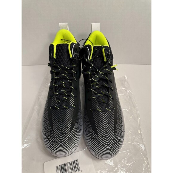 081 Under Armour Hammer MC 2.0 Football Cleats Black/Yellow Mens-US 10 Mens - Picture 3 of 5